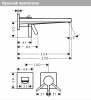 Hansgrohe Tecturis E Jednouchwytowa bateria umywalkowa ścienna podtynkowa z wylewką 22,5cm czarny mat 73051670